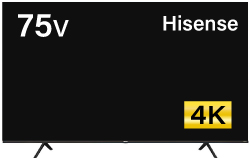 ハイセンス75V型4K液晶テレビ75A6G