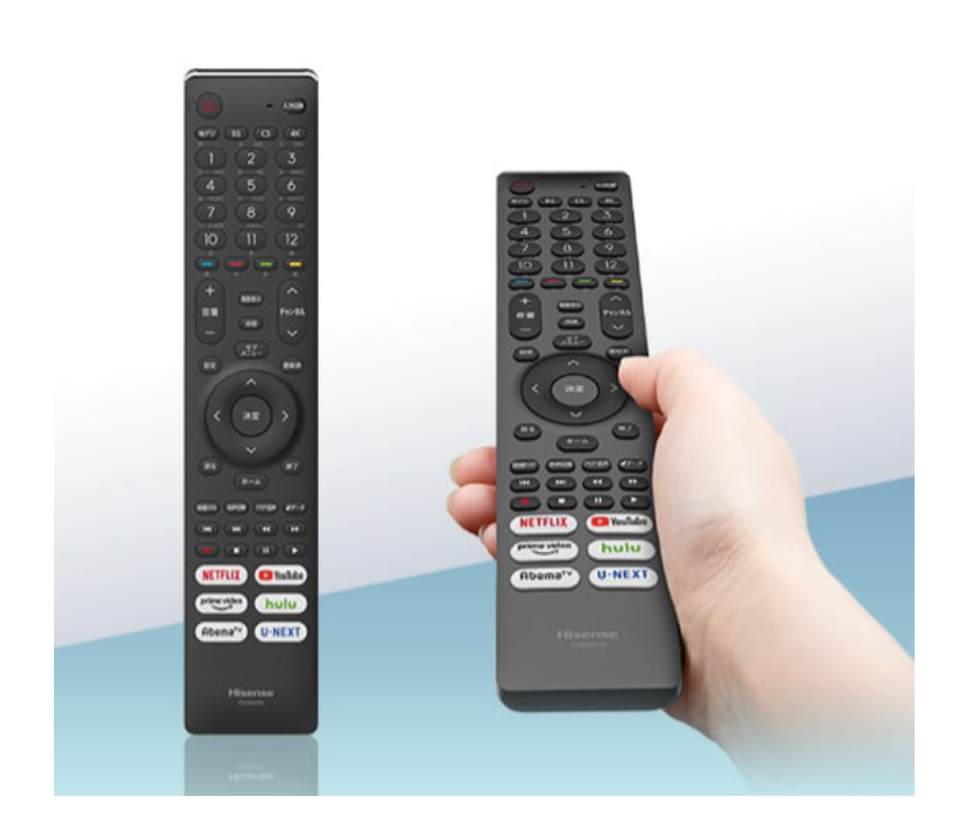 ハイセンス75V型4K液晶テレビ75A6Gのリモコン